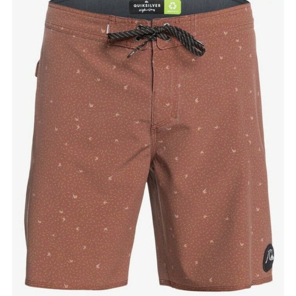 Quicksilver NWT $60 Highline Threads & Fin Henna  Boardshorts Men Swim S… - Picture 4 of 10